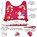 HappyVk Toddler leash -Safety Harness for Kids-Anti Lost Walking Toddler Leash+ Drawstring Storage Bag and Belt for Parents-Unicorn Embroidery-For 1-4 Years Old Boys, Girls