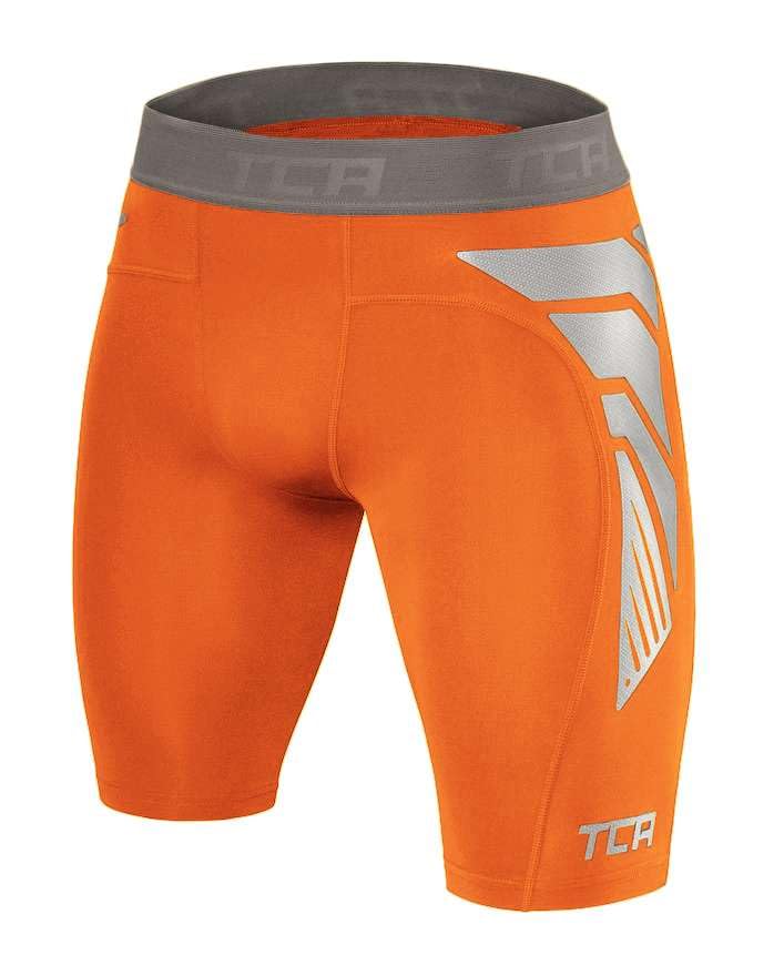 Tca Mens Carbonforce Pro Compression Base Layer Shorts Thermal