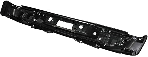 Miniatura 2 de Parachoques trasero negro de acero sin orificios de sensor con almohadillas laterales para Chevy Silverado GMC Sierra 1500 2007-2013