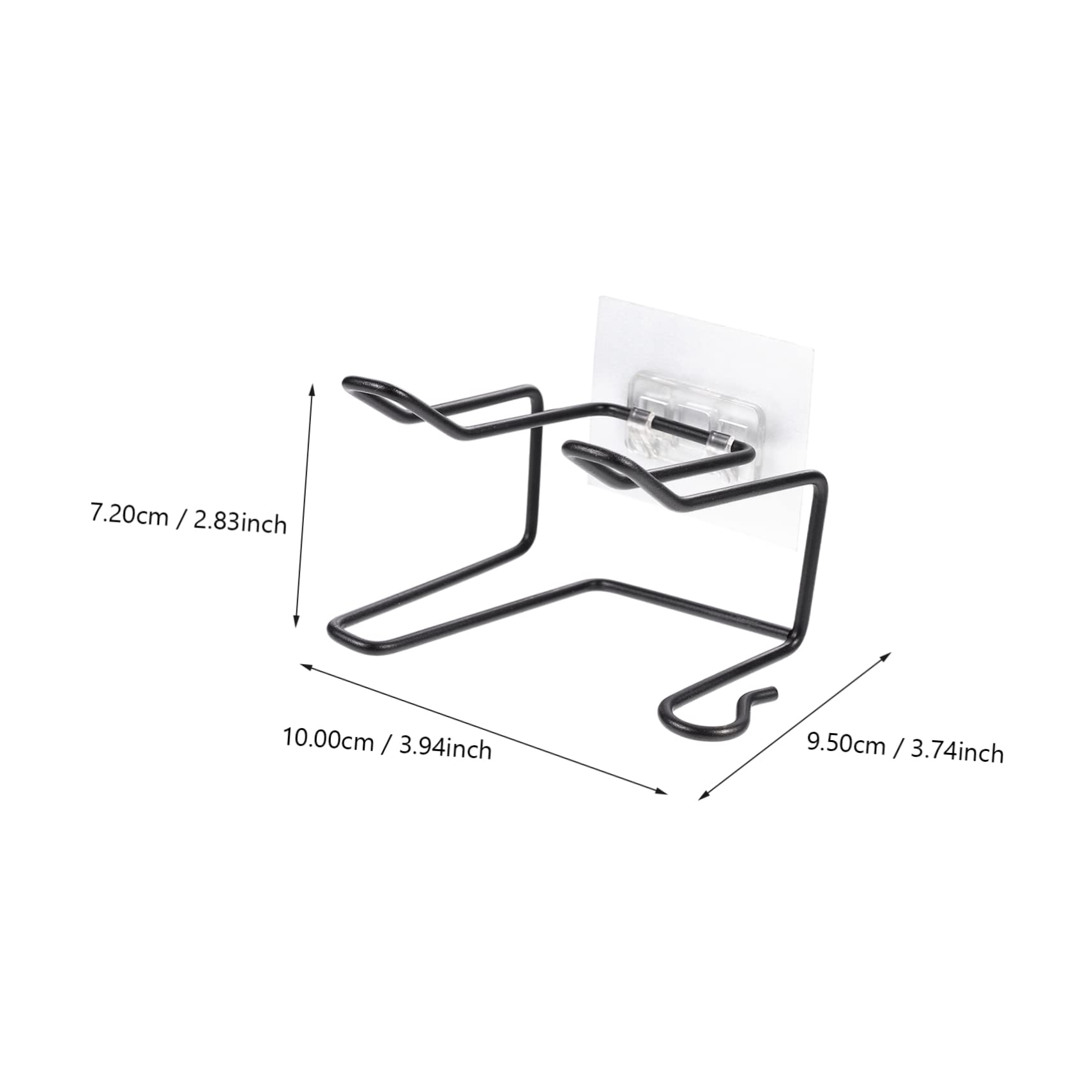 SEWOART Hair Dryer Storage Rack Hair Dryer Rack Bathroom Storage Rack Hair Dryer Holder Storage Shelves Hairdryer Holder for Wall Mount Black Organizer Bins Bathroom Hair Dryer Stand