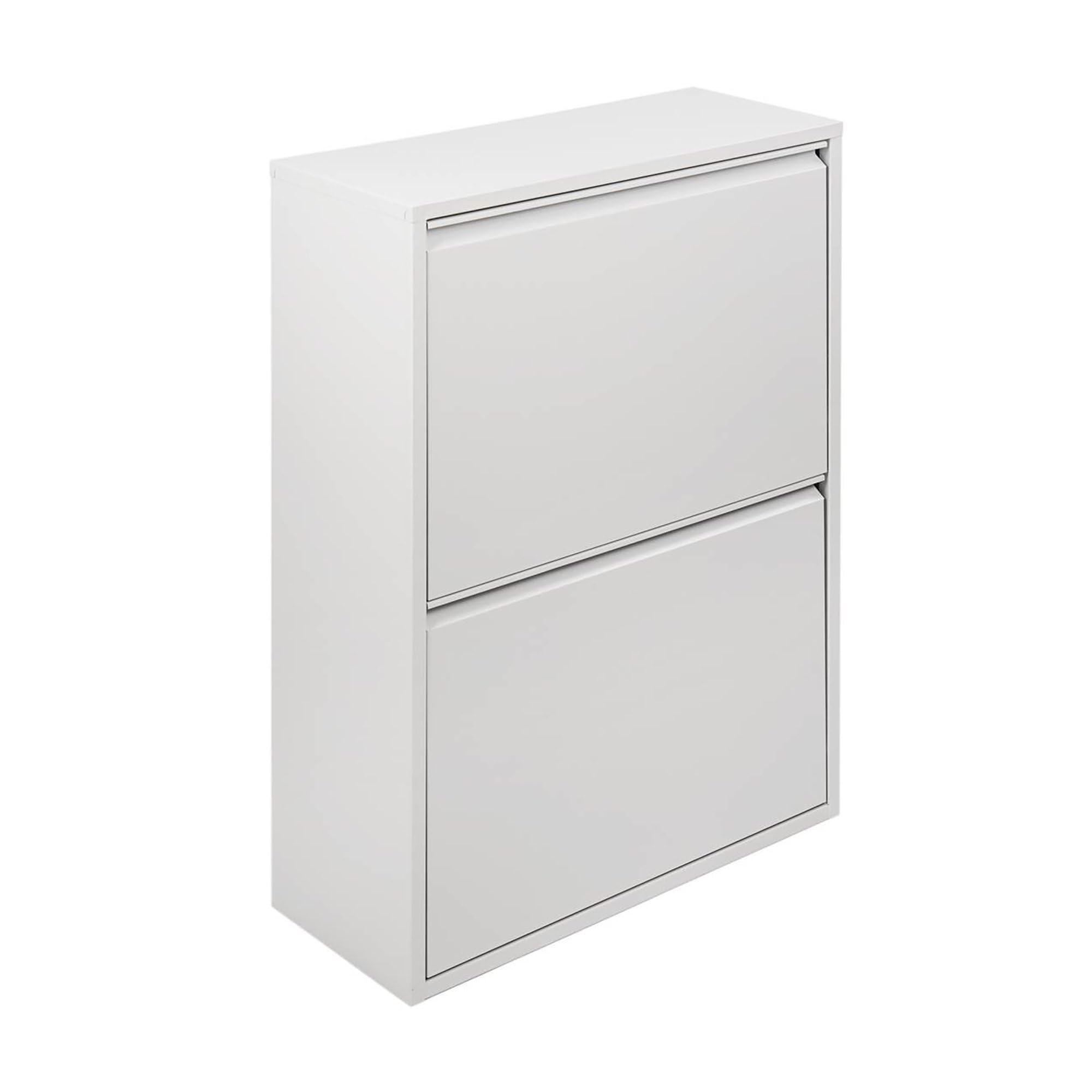 Dmora Pattumiera portarifiuti salvaspazio per differenziata 4 secchi Ferro, 60 x 92 x 25 cm