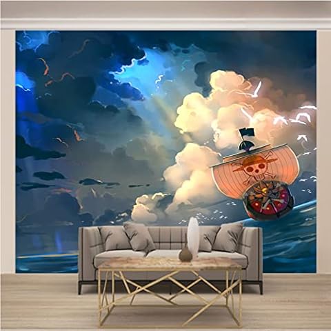 WXSSLN Photo Wallpaper 400x280 cm Pirate Ship Wall Murals Wallpaper Cover