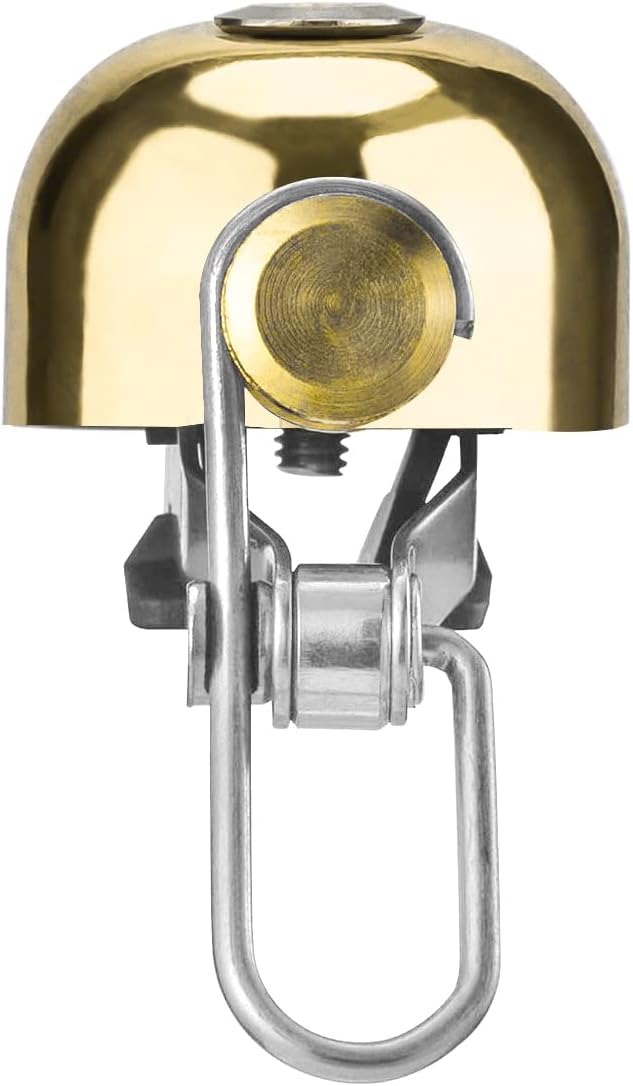 ROCKBROS Bike Bell Classic Bicycle Bell for Bike Ring Bell with Loud Sound Bells for Road Mountain Bike Handlebars Adults Golden