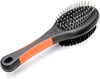 Double Sided Pet Brush Dog Cat Hair Grooming Coat Comb Fur Cleaner Pin Bristle !