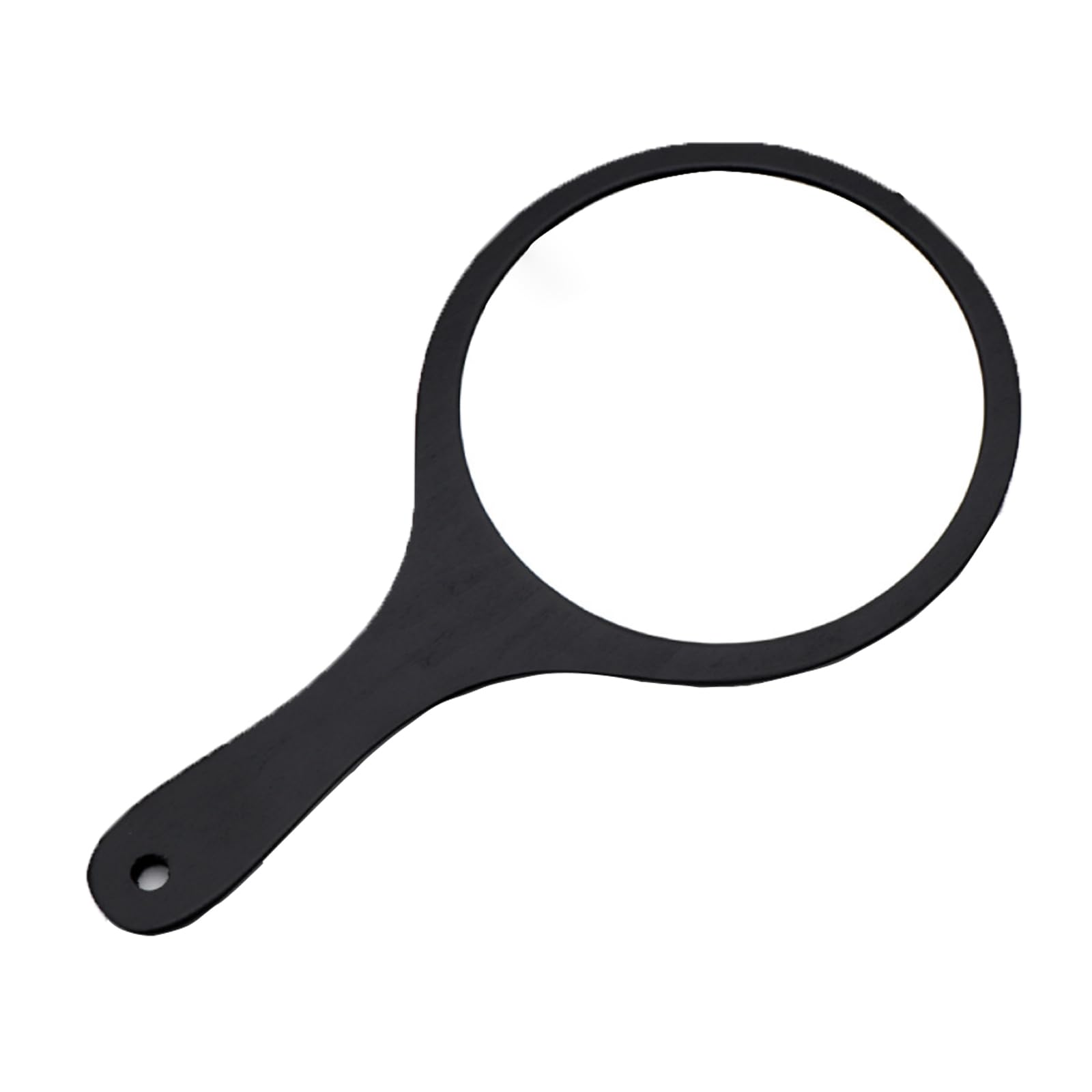 Espejo de Mano, Espejo de Mano de Maquillaje Profesional, para Maquillaje Diario, Tratamientos Faciales, Cortes de Pelo (Negro)