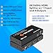 J-Tech Digital HDMI Splitter 1 in 2 Out 4K@60Hz, 1x2 HDMI Splitter for Duplicate/Mirror Screen 4K to 1080P Downscaling Function 3 EDID Settings (JTECH-SP12M18G)
