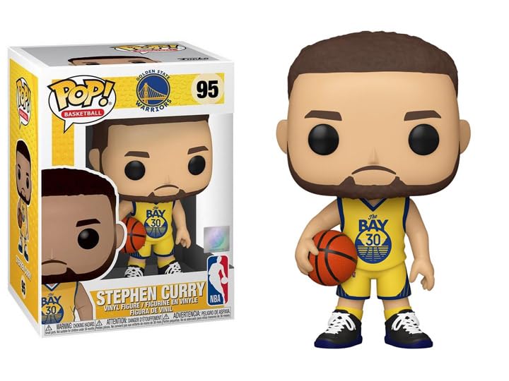 Funko Pop NBA Alternate Uniforms + Protector: Pop! Basketball Vinyl Figure (Gift Set Bundled with ToyBop Box Protector Collector Case) (Steph Curry Golden State Warriors (Alternate))