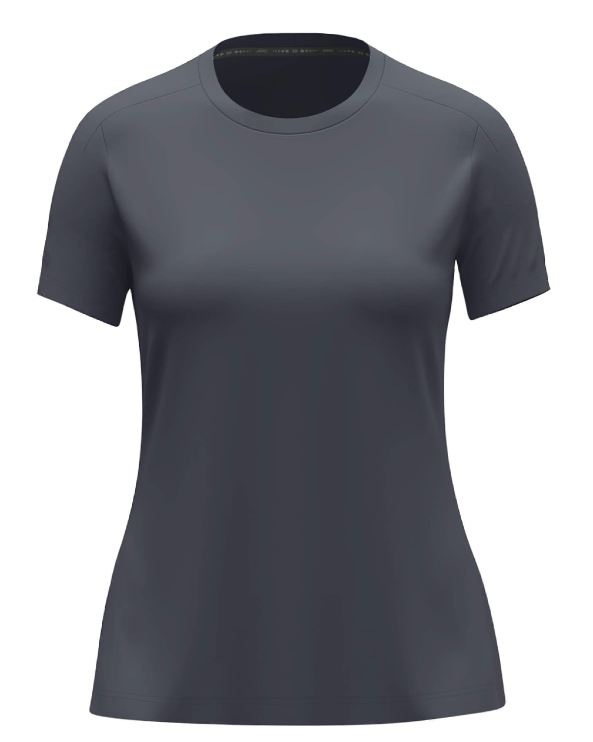 JAKO Damen T-Shirt Uni, anthrazit, S