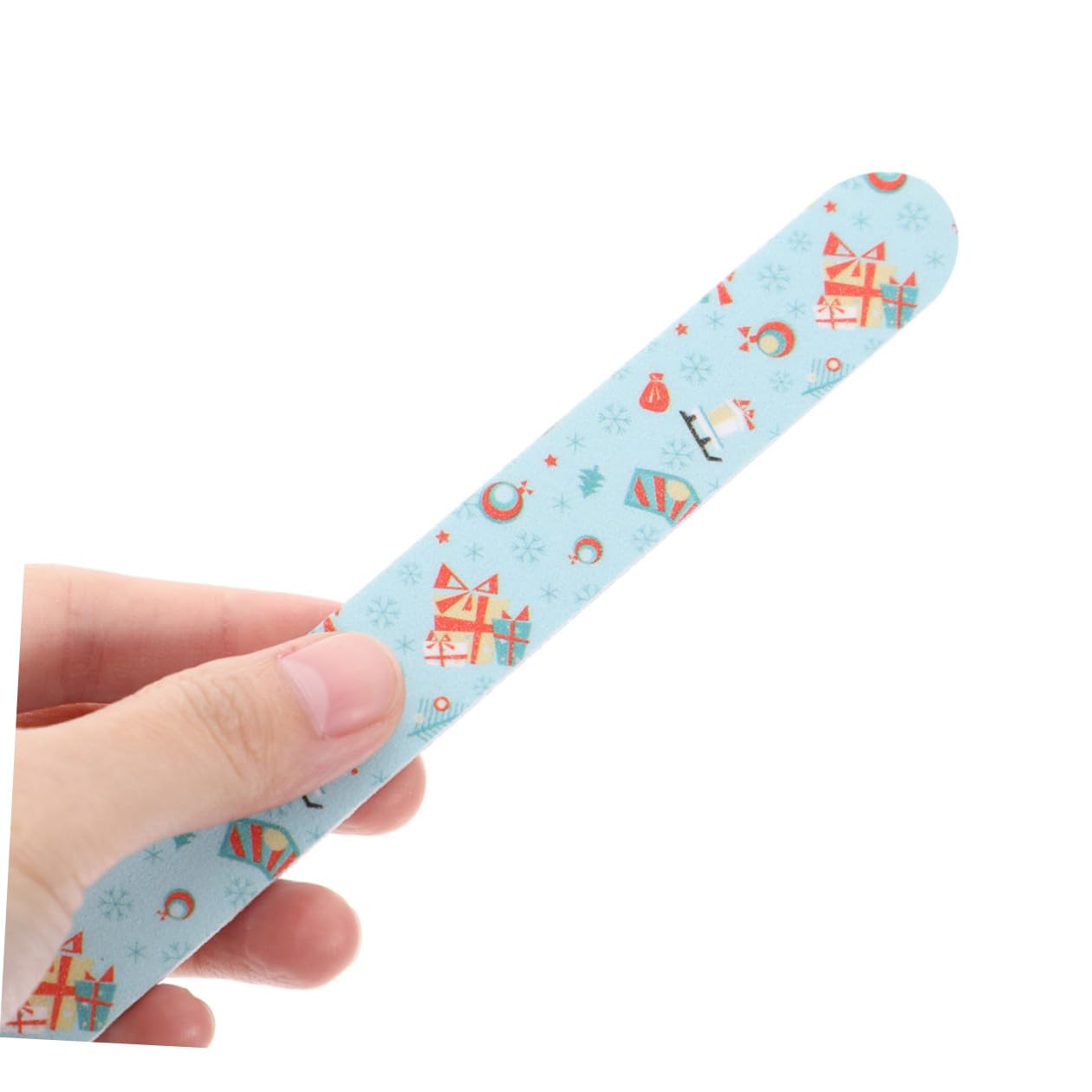 Lot de 24 Limes à Ongles Simples Thème de Noël, Accessoires Légers en Eva pour Manucure et Pédicure, Outils Pratiques de Polissage des Ongles pour Femmes et Plusieurs styles