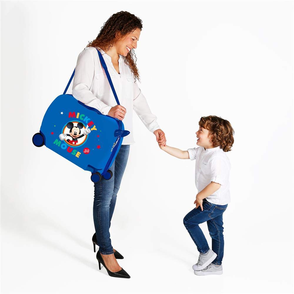 Disney Circle Mickey Valigia per bambini Azzurro 50x38x20 cms Rigida ABS Chiusura a combinazione numerica 34L 2,1Kgs 4 Ruote Bagaglio a mano