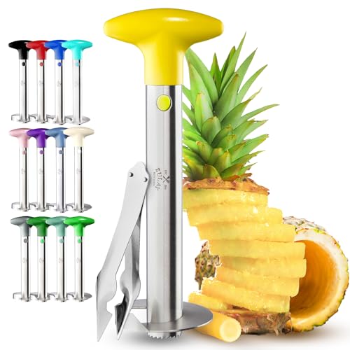 Image of Zulay Kitchen Stainless Steel Pineapple Corer, Slicer & Eye Peeler