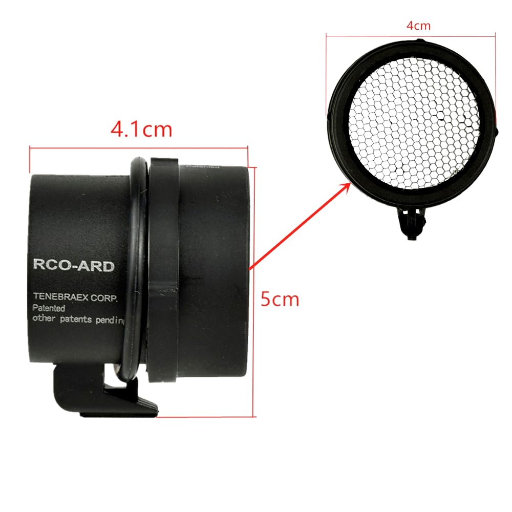 Honeycomb Mesh Protective Cover Kill Flash Anti-riflesso Device for ACOG 4x32 Scopes