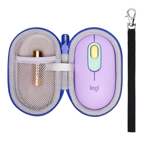 Étui rigide pour souris Logitech POP LTGEM sac de protection violet et bleu