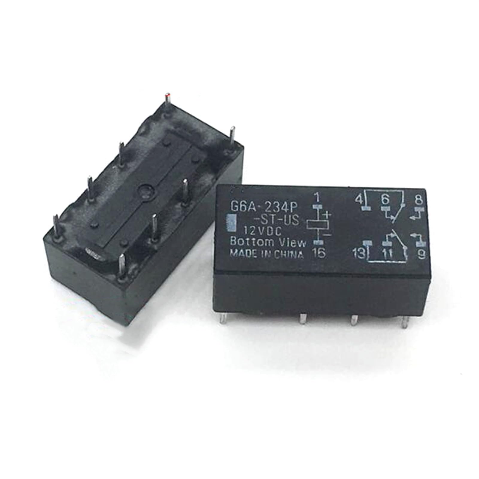 Relais 5V G6A-234P pour isoler les circuits de commande et éviter les surtensions