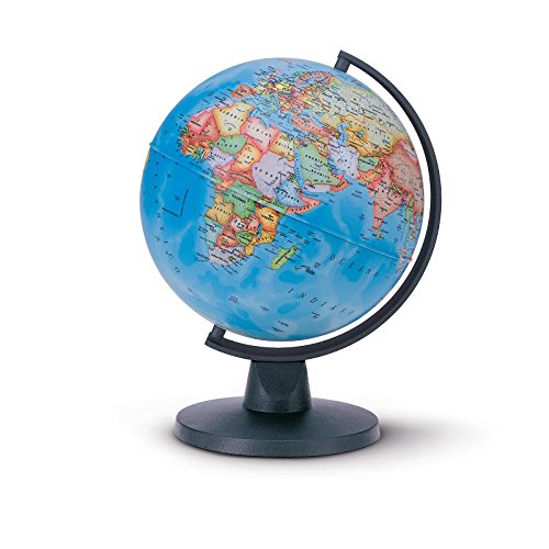 Tecnodidattica 0316Mipoit0Nn0Db - Mappamondo Mini Politico, 16 Cm