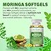 Moringa Softgel Capsules, Made with Pure Moringa Oleifera Leaf, Green Superfood High Absorption than Moringa Powder Capsules, for Energy, Immunity & Joint Health,Vegan,Non GMO,2 Month Supply
