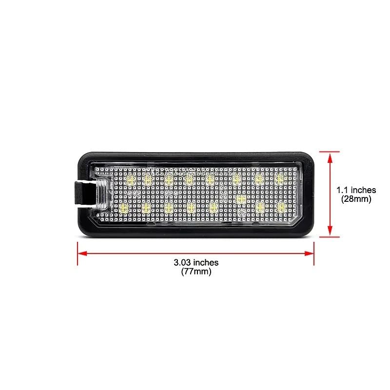 Luz de matrícula 1K8943021A para Carrera plafón trasero LED 2 piezas Cayman 4