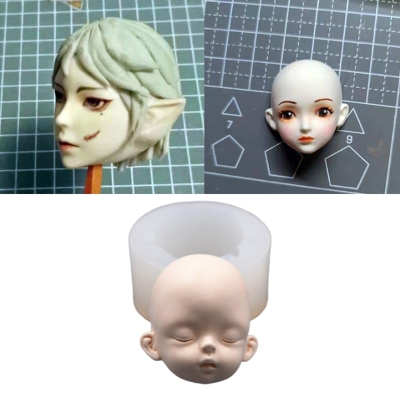 Amazon.co.jp: 粘土フェイスモールドフォンダンフェイスモールド  