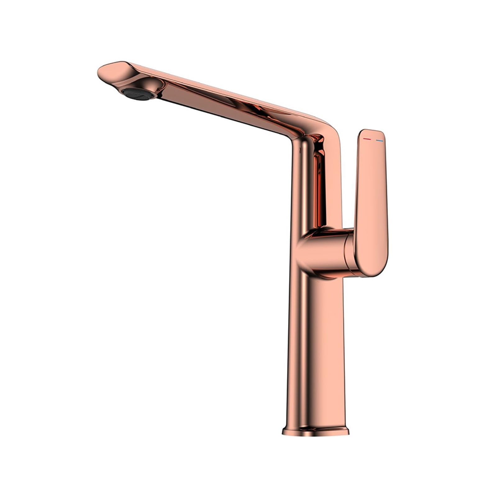 Luxury Bathroom Faucets Sink Faucet Gourmet Washbasin Tapware Hot Cold Water Tap(Rose Gold)