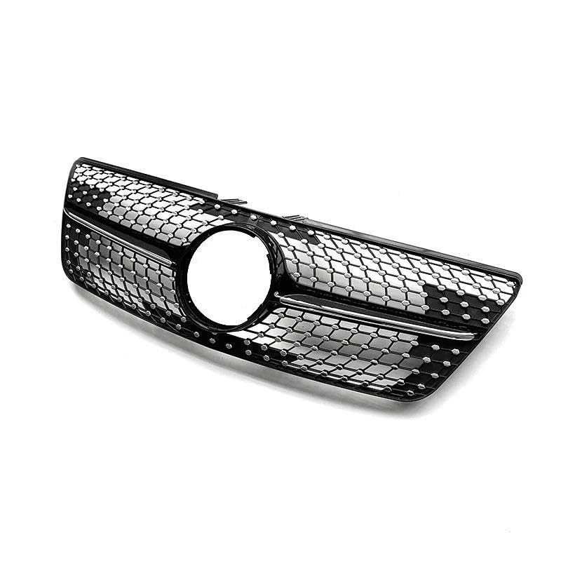 Rejillas Frontales Radiador Parrillas Delanteras Para Mercedes Para Benz Clase ML W164 ML320 ML350 ML450 ML500 ML550 2009 2010 2011 Rejilla Aire Delantera(Negro)