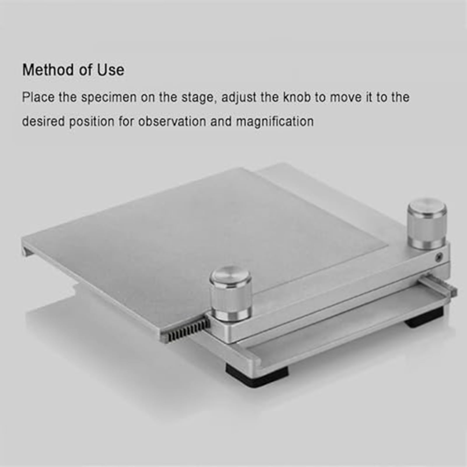 Platina Deslizante Manual XY, Kit De Accesorios para Microscopio, Recorrido De 40 Mm, Soporte Vertical Elevado De 10 Mm, Ajustable, para Microscopio Digital De Mano