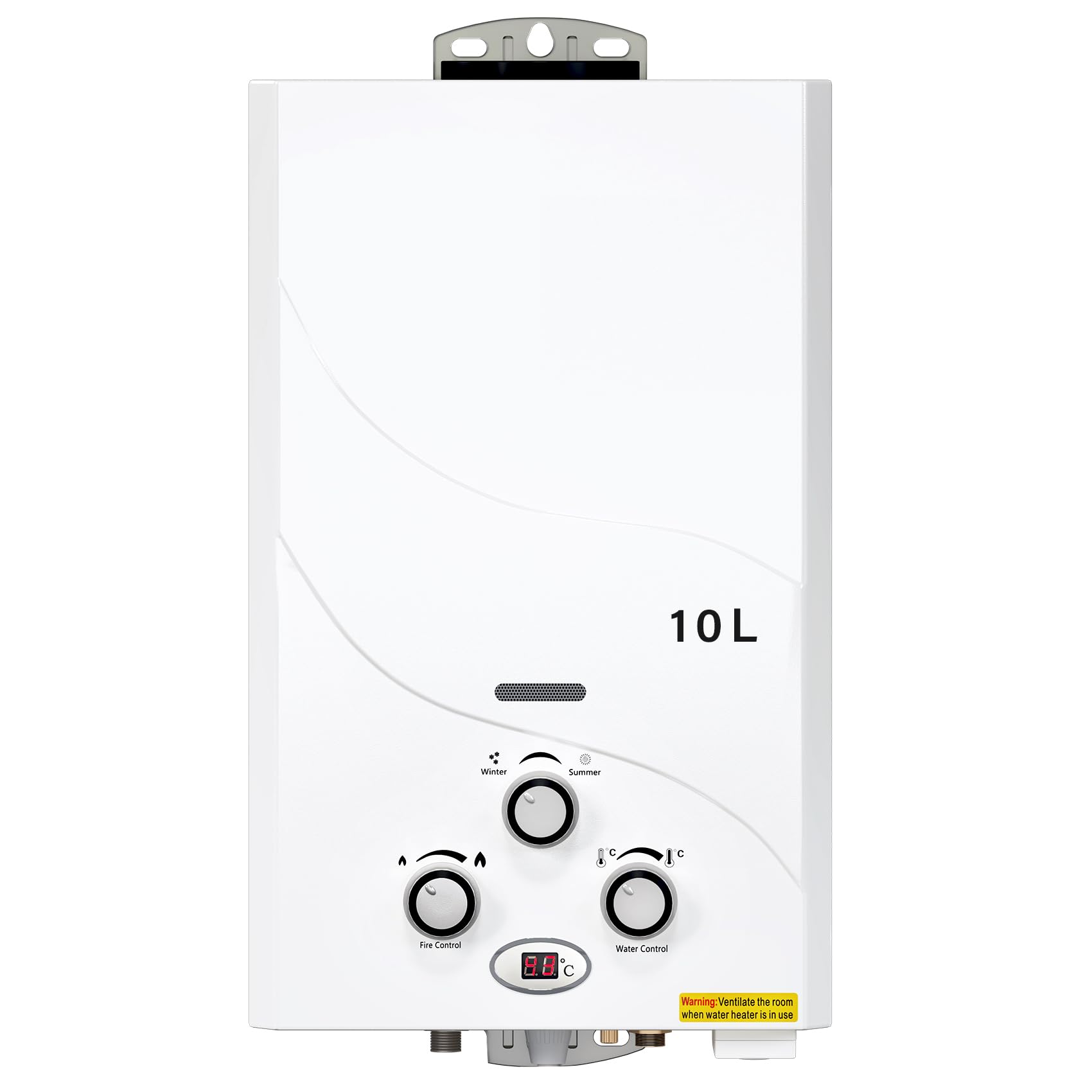 TENGCHANG 10L 2.6 GPM LPG Gas Propane Instant Tankless Hot Water Heater 61000 BTU