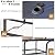 Sophia & William 8 Pieces Patio Dining Set with 13 Ft Beige Double-Sided Twin Umbrella, Outdoor Rattan Chairs & Metal Table Set with Cushions and 1.57" Umbrella Hole for Backyard Porch Poolside