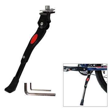 Bike Bicycle Kickstand Adjustable Center - Adjustable 16 18 Inch for Kids Adult Mountain Bike Road Bicycle (16 18?)