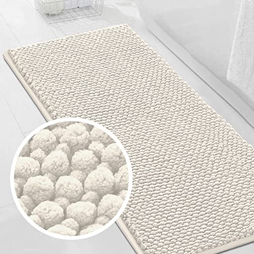 Turquoize Bath Rug Runner Long Bathroom Rug Large Size Plush Shaggy Chenille Bathroom Runner Rug 47 x 20 Non-Slip Bath Rug Runner Extra Soft & Absorbent Thick Shaggy Floor Mats, 47" X 20", Ivory Turquoize Bath Rug Runner Long Bathroom Rug Large Size Plush Shaggy Chenille Bathroom Runner Rug 47 x 20 Non-Slip Bath Rug Runner Extra Soft & Absorbent Thick Shaggy Floor Mats, 47" X 20", Ivory