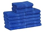 Cotton Salon Towels (24-Pack,Blue,16x27 inches) - Soft Absorbant Quick Dry Gym-Salon-Spa Hand Towel