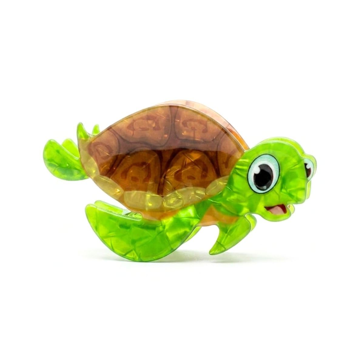 Turtle Hair Claw Clip for Women & Girls | Cute Sea Turtle Design Acrylic Hair Clip | Fun Korean Style Hair Accessories-image-19