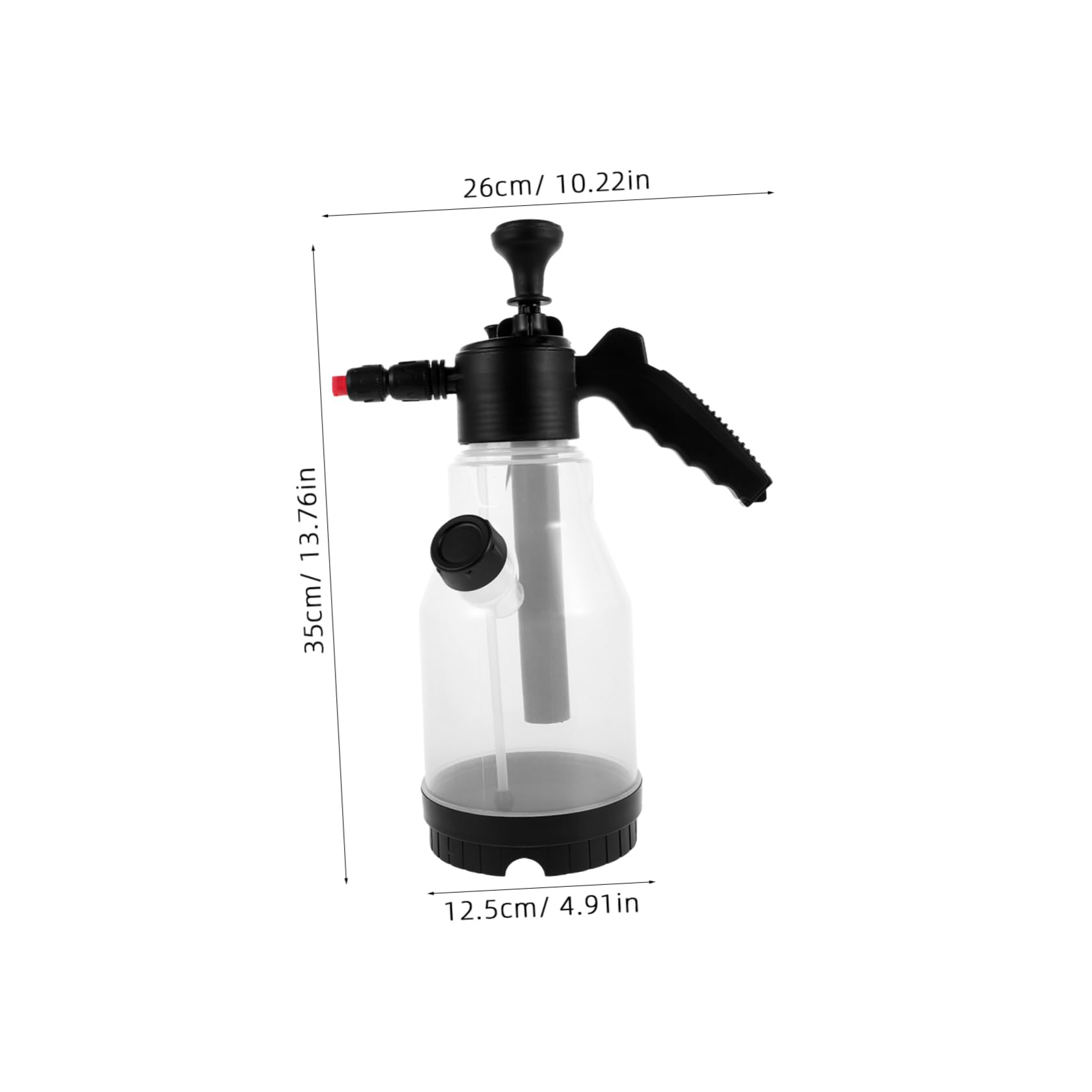 Cabilock Manual Car Wash Foam Sprayer High-pressure Spray Bottle for Detailing Garden Automotive 2l Plastic Capacity