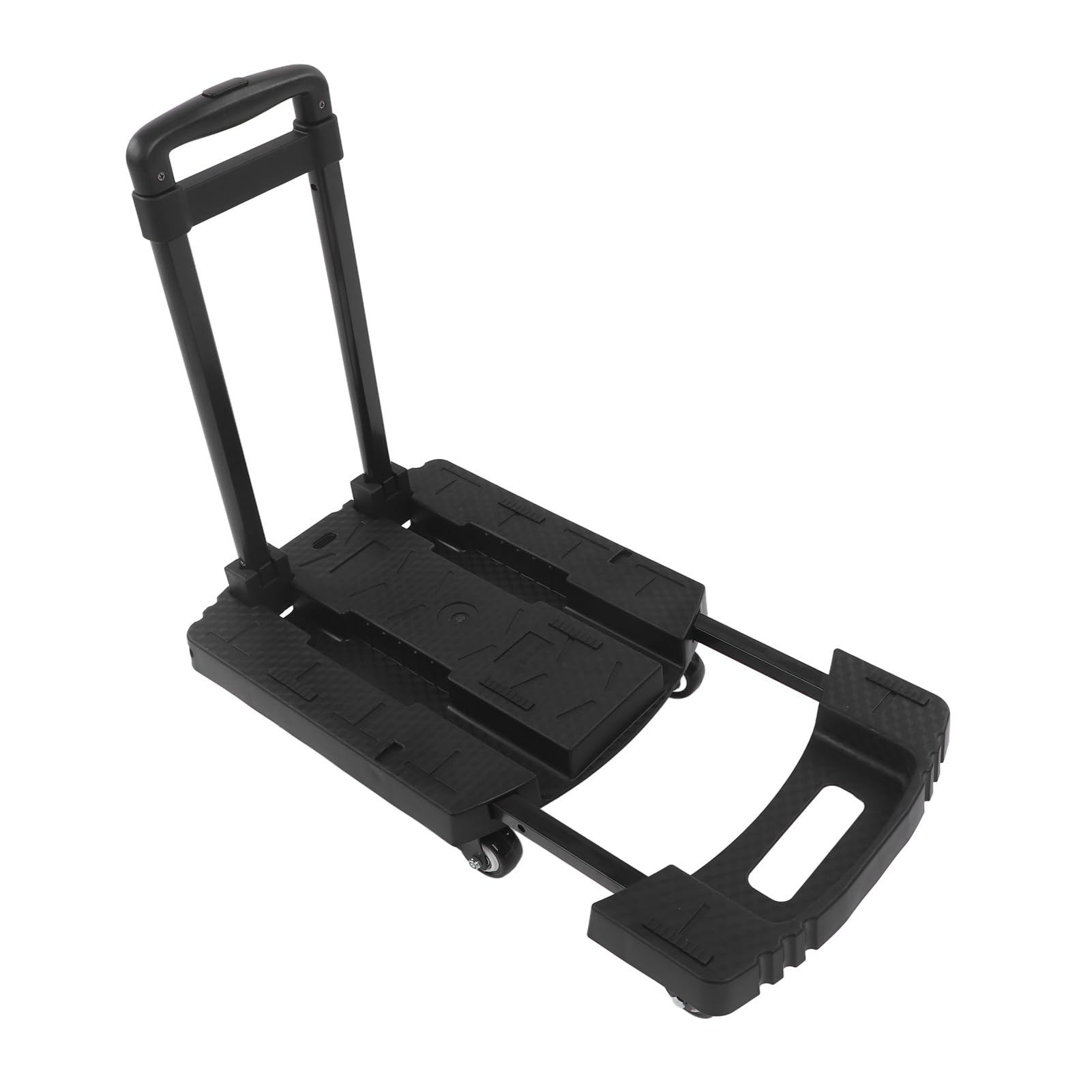 Acouto Carrello a Mano Pieghevole Carrello per Carrelli da 440 Libbre per Seggiolino Auto da Viaggio a 6 Ruote per Bagagli Esteso Ruote e Direzione a Mano Pieghevole per Carrelli a