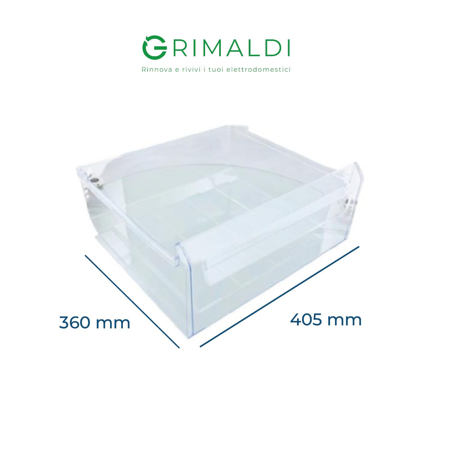 G GRIMALDI Cassetto Congelatore Frigorifero Frigo compatibile con REX ELECTROLUX AEG codice 2247137124