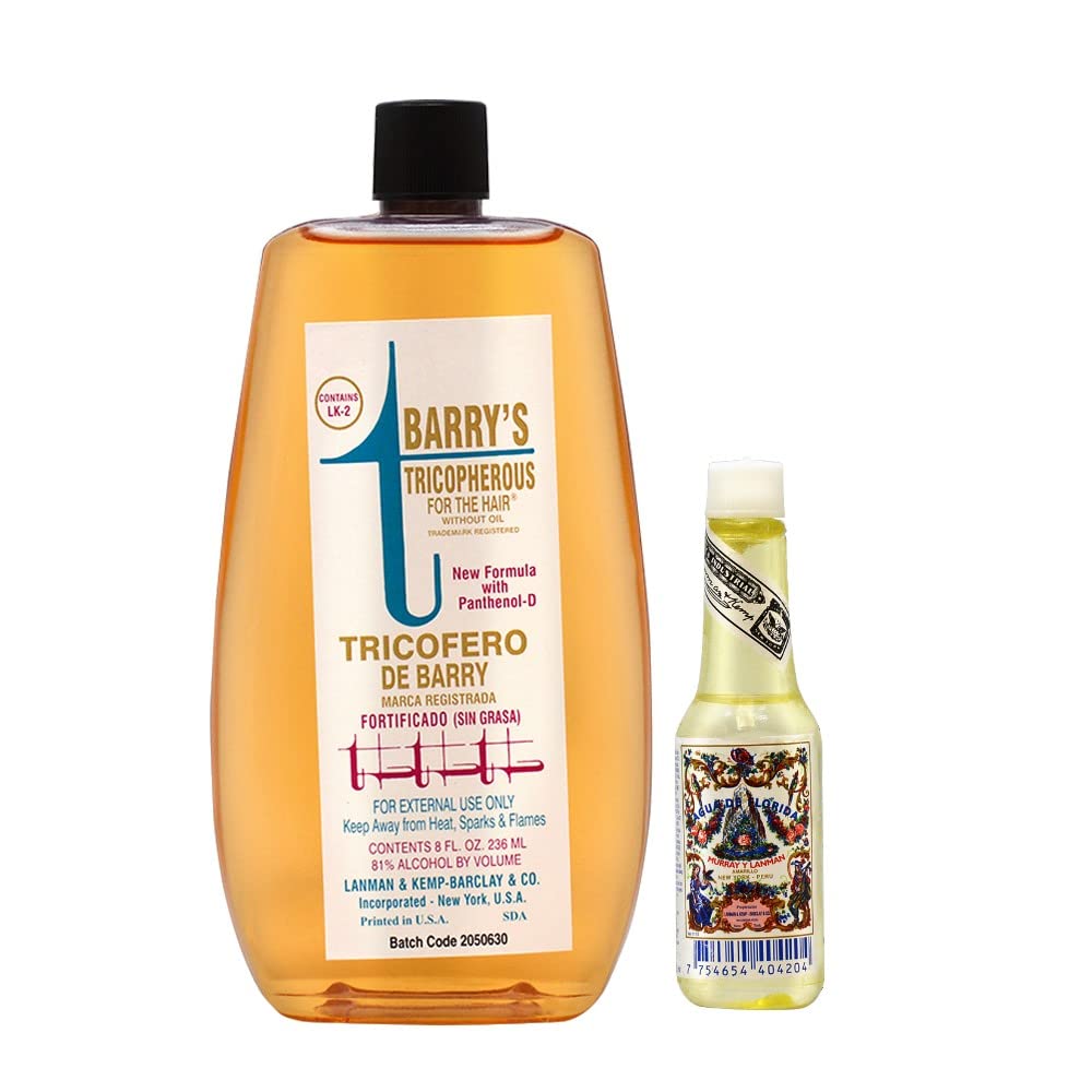 Lanman & Kemp Tricopherous Greasless 8oz + Aqua De Florida Peru 22ml (0.75oz)