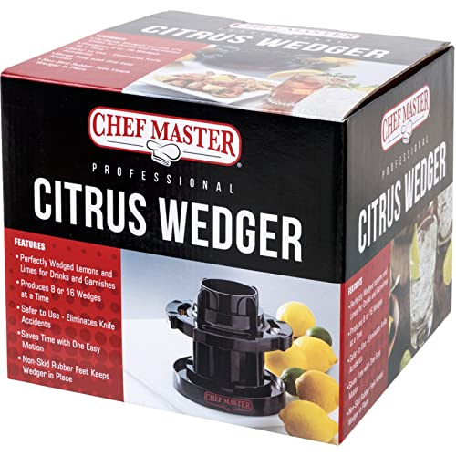 Chef Master Citrus Slicer, Commercial Citrus Wedger, Perfect for Variety of Fruits & Vegetables, Fruit Slicers, Lemon Slicer, Lime Slicers, Kitchen Tools for Home, Bar & Restaurants Essentials - 90023