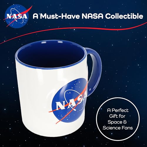 Taza de cerámica ICUP NASA 18 oz con logo clásico miniatura 6