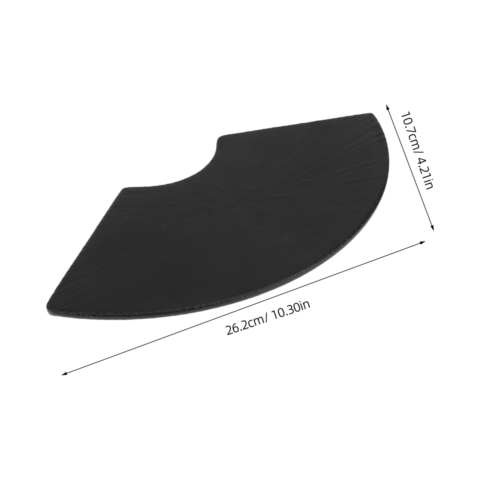 Cabilock Japanese Sushi Plate: Fan-shaped Serving Platter Dumpling Dish Faux Porcelain Dinnerware For Dumplings Appetizers And Desserts