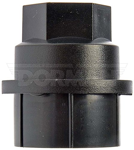 Black Wheel Nut Cover M27-2.0, Hex 22mm - Dorman (611-607.1) Black 22mm Hex Size x M27-2.0 Thread Size Wheel Nut Cover - Dorman Wheel Nut Covers 611-607.1 - WHEEL NUT COVER - Black Wheel Nut Cover M27-2.0, Hex 22mm - Lug Nut Cover - This wheel fastener cover is designed to precisely fit the factory wheel hardware while providing a clean, finished appearance. Made of quality materials for durability, this cover has been dimensionally validated for specific applications. - Cadillac 1999, Chevrolet 2006-88, GMC 2014-88