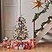 3 Ft Pre-Lit Christmas Tree, Artificial Xmas Tree with 70 LED Lights and Snowman Base, Battery Powered with Timer, Easy Assembly, Christmas Decoration for Home and Office(2 Set)
