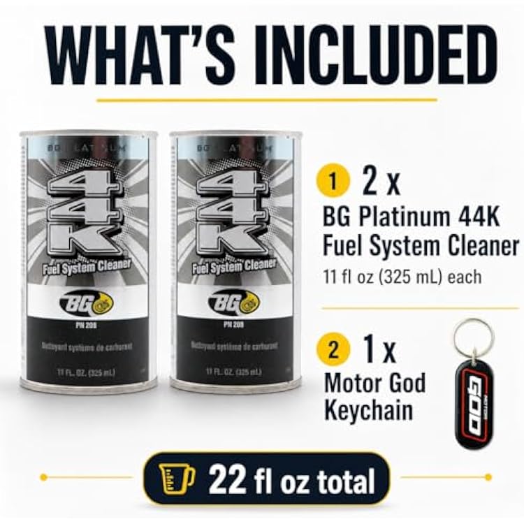 2 cans of BG Platinum 44K With Motor God Key Chain