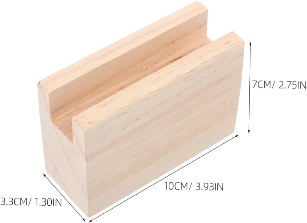 Garneck 2Pcs Heavy Duty Wood Bed Risers and Furniture Lift Blocks, 10Cm Length X 1.25Cm Width, Stable Table and Couch Leg Elevators for Home and Office Use