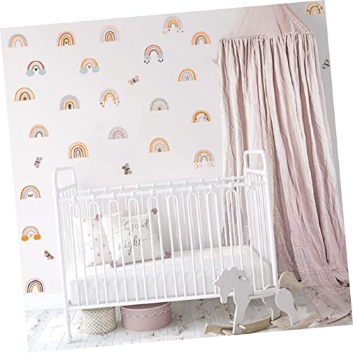 Stickers Muraux Arc-en-ciel Bébé Toyvian Décoration Murale Amovible Chambre Enfant Fille Garçon - 8