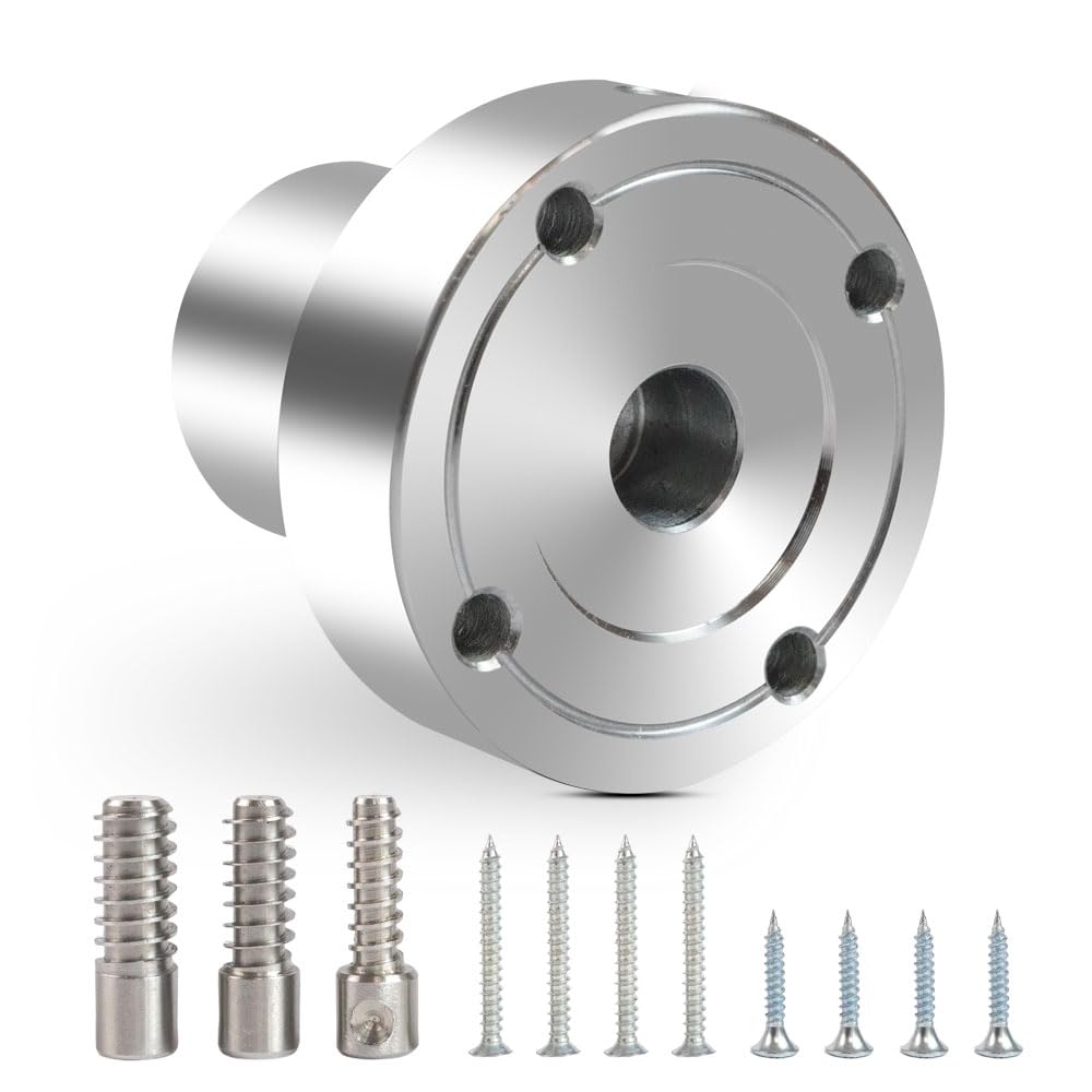 Phukmlong 2" Wood Lathe Steel Faceplate Chucks with ScrewChuck, 1"-8TPI Thread Woodworking Accessories Tools…