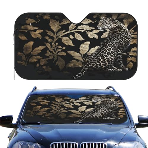 Housses pare-brise voiture léopard protection UV auto universelle