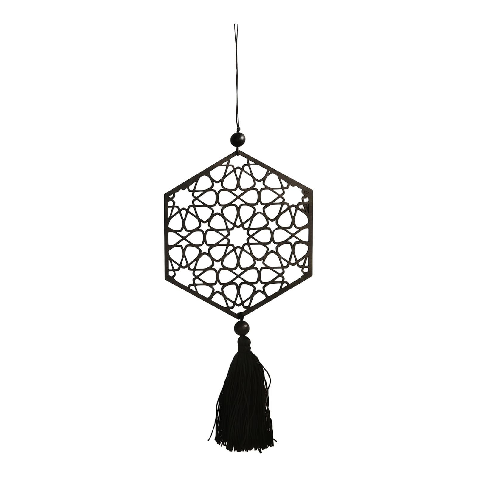 1/2 / 3pc Mystical Carved Wooden Ornament for Indoor Outdoor Holiday Celebration Artistic Wood Star Wall Hanging with Intricate Cutout