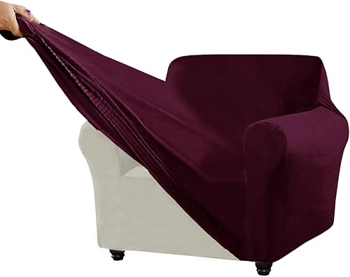 Miniatura 71 de Funda para Sofá de Terciopelo, Fundas Elásticas para Sofá para Funda Principal Separada/Respaldos y Cojines de Asiento, Funda para Sofá, para Fundas