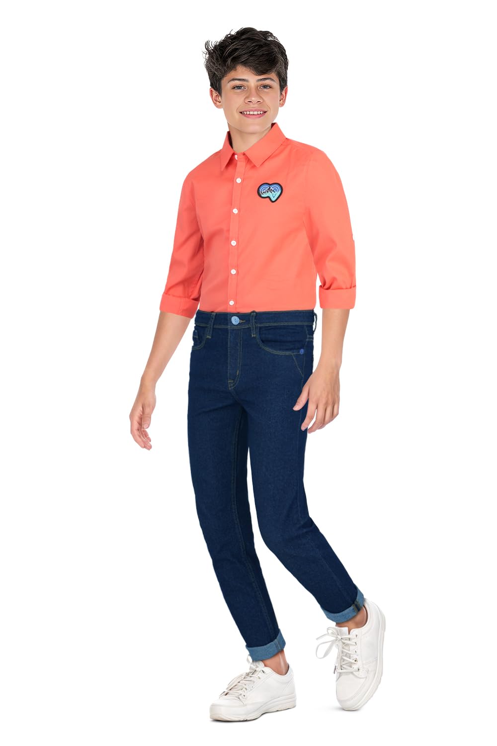 Allen Solly Boy's Slim Jeans (ABDNCSLBX34780_Blue - Image 5 thumbnail