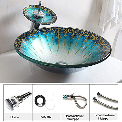 Vasque de salle de bain avec robinet cascade complet pour rénovation moderne - 4