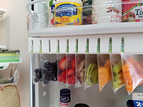 Zip n Store - Your Refrigerator Organizer - Zip lock Bags Easy Fridge Organizer - Organizes 10 Bags,...